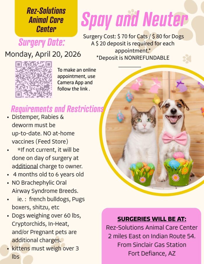 Rez-Solutions April 20, 2026, Spay and Neuter Day