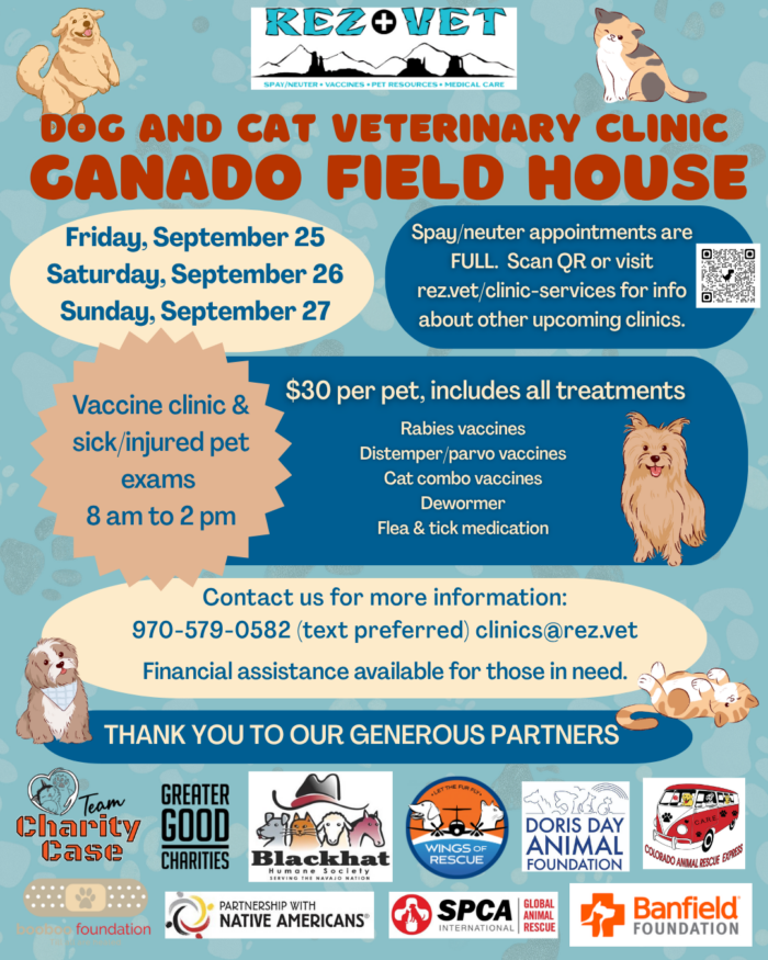 Rez Vet Ganado September 25-27