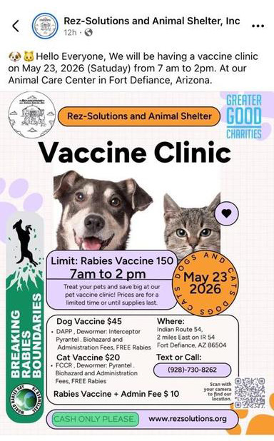 May 23 Vaccine Clinic Rez-Solutions
